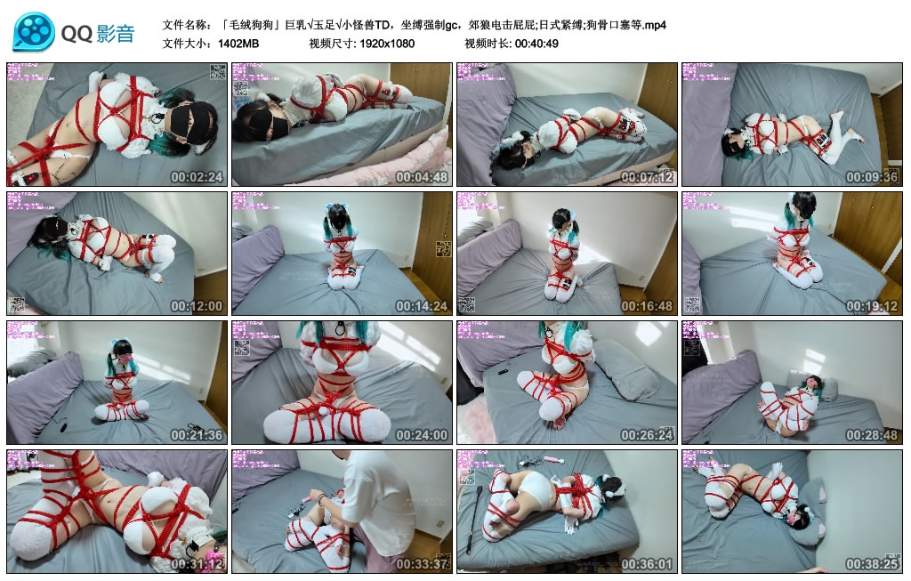 「毛绒狗狗」√玉足√小怪兽TD,坐缚艺术gc,郊狼训练屁屁;日式紧缚;狗骨口塞等_HD绳艺资源