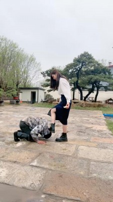 广州小鱼姐姐瑜伽裤AJ加高跟玩弄坐垫 YC-220415-2