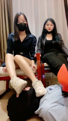 【漫漫S】沉浸式tj-小白鞋棉袜+高跟黑丝诱惑脚奴【双视角版】bf26775_HD绳艺资源