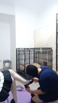 珂玥S丝袜脚喂食-女仆特奈踩踏羞辱M下M喝女王吐出来的酸奶舔丝袜脚YC-220624-3