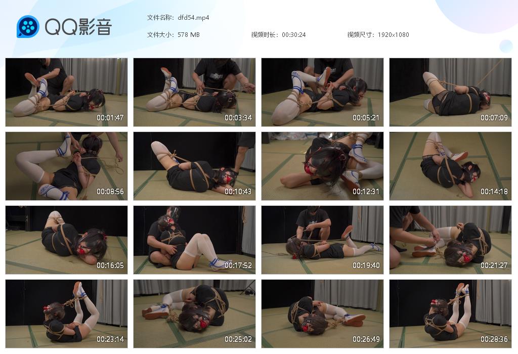 【象人原创】小0旗袍绣花鞋单脚极限反拉驷马全程挣扎反弓_HD绳艺资源