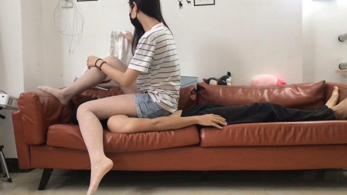 图片[3]_邻家风小鱼姐姐白丝高跟靴子全体重踩绳艺学员上集_HD绳艺资源