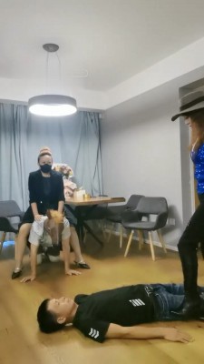 【魔鬼天使】双S庆生-多奴取悦主人/骑马坐垫踩踏【续集】_HD绳艺资源