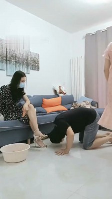 【朱迪绳艺导师】双S-伺候洗脚踩踏喂食【双视角版】_HD绳艺资源