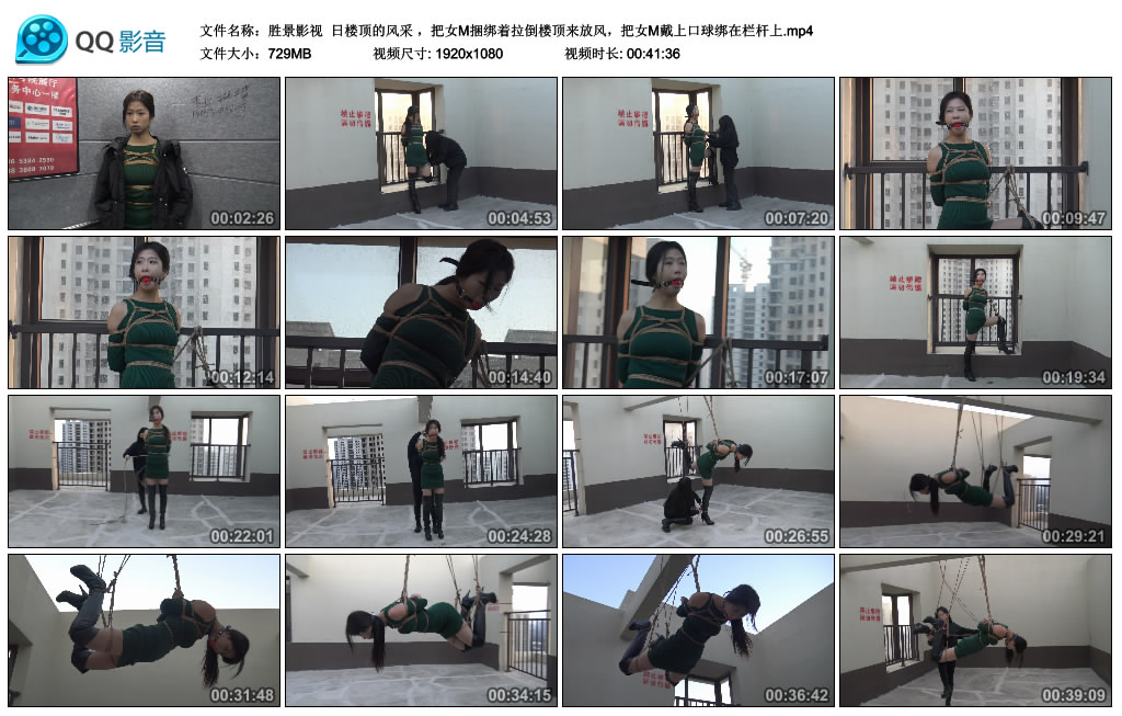 【胜景影视】 冬日楼顶的风采_HD绳艺资源