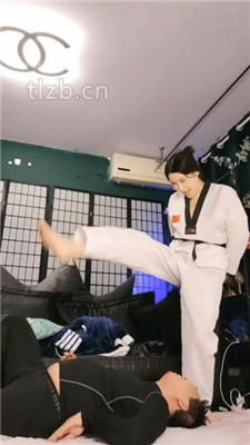 【松紫】跆拳道女神重度踢踹虐打