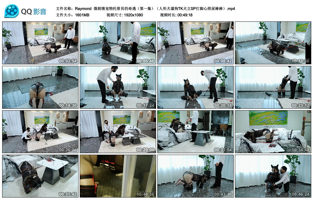 【Raymond】 微剧情宠物托管员的奇遇（第一集）（人形犬遛狗TK犬立SP打脚心排尿棒棒）_HD绳艺资源