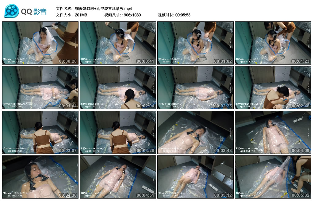 喵酱妹艺术装置+真空袋窒息晕厥_HD绳艺资源