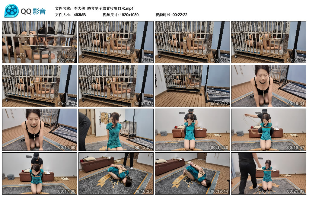 李大侠  晓琴笼子放置收集口水_HD绳艺资源