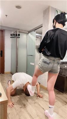 婉儿 晨跑后原味鞋袜玩家奴【双视角版】 bf53313_HD绳艺资源