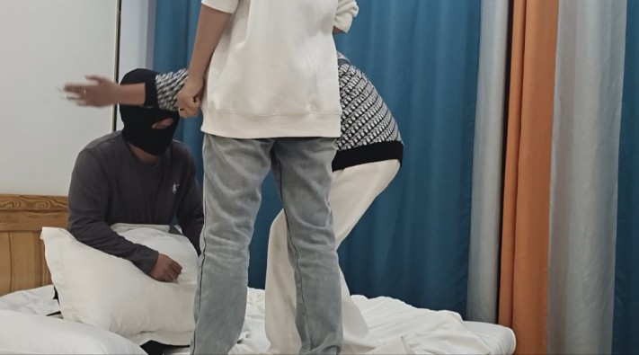 图片[9]_双人精神小妹难度挑战踢踹踩踏殴打 YC-241020_HD绳艺资源