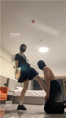 敢敢 JK小主皮鞋白袜踩-狗链遛狗 JS250602-21_HD绳艺资源