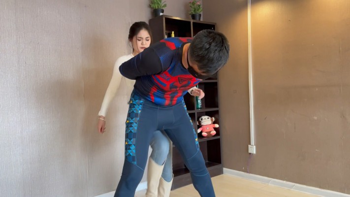 【蛋碎娇娃】『超S·联盟』白靴少女直播废掉色狼 YC-220408