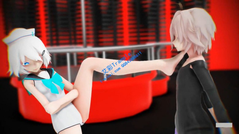 动漫 MMD 踩踏 G-190902-6