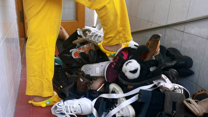 【橘子粥】50双鞋轮流踩踏（上） YC-220817-4