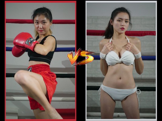 国产女女格斗 回旋踢KO BW-FB03-Juan VS Zhizhi_HD绳艺资源