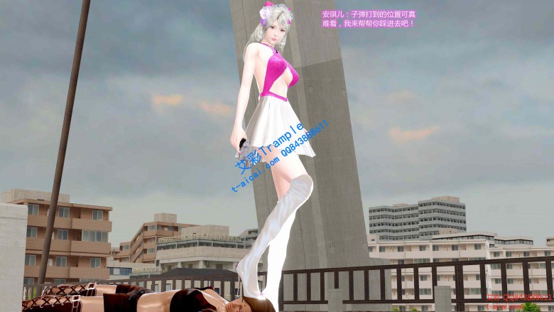 超美美少女漫画系列(高跟长筒银白皮靴+肉丝美腿+紫红高跟)YC-200314_HD绳艺资源