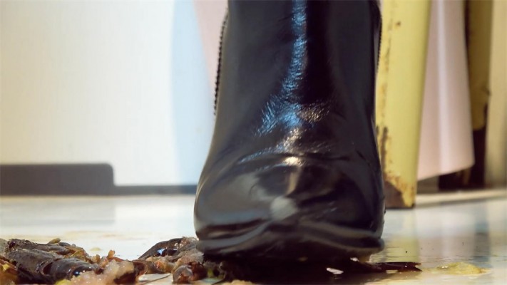 【婧児小主】晓G全语言GTS Crush双靴小奴隶们戏谑嘲笑把龙虾踩成肉酱 YC-220523-7