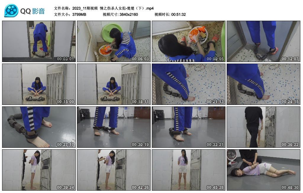 【艺束人生】2023_11期视频  情之伤女犯-楚楚（下）_HD绳艺资源