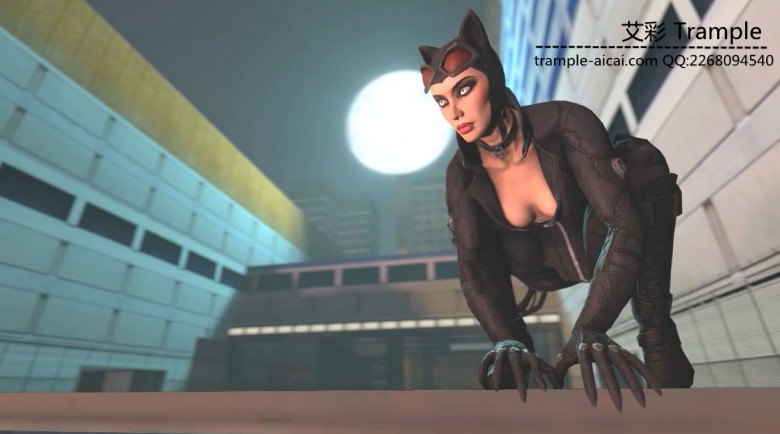 3D-动漫游戏,猫女 腿绞坐脸 守望先锋作者系列 O-170429-4
