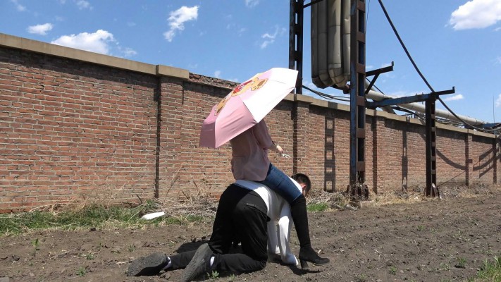 【彼岸花】户外骑马，累瘫贱狗 YC-220617-7