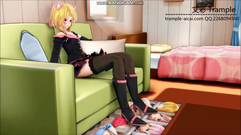 MMD动画女主玩弄四个女奴只露脸 R-190221-2