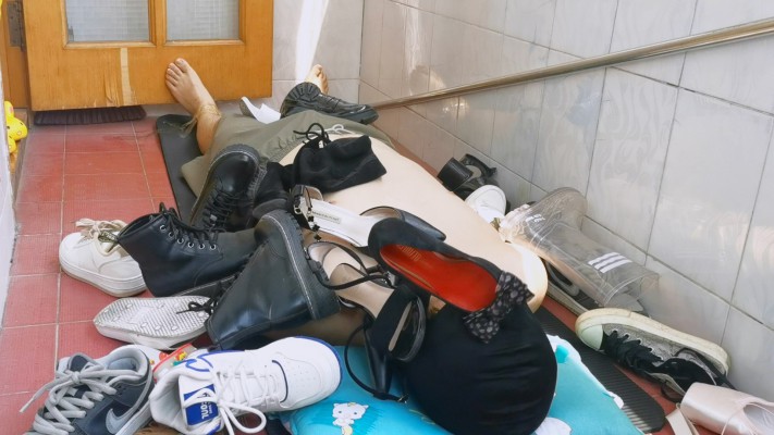 【橘子粥】50双鞋轮流踩踏（上） YC-220817-4