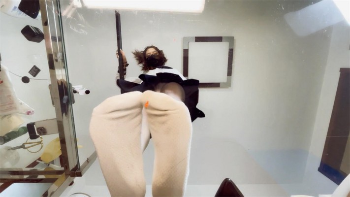 【婧児小主】女学妹晓G把我缩小了 GTS 玻璃足底丝袜棉袜POV YC-220601-4