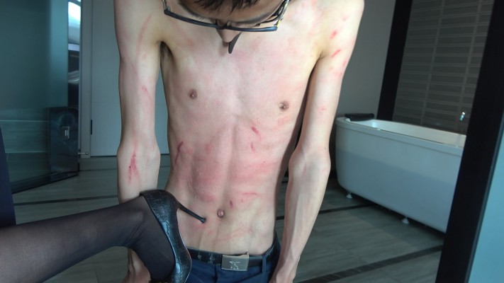 【彼岸花】锋利鞋跟划踹竹竿狗 YC-220814-2