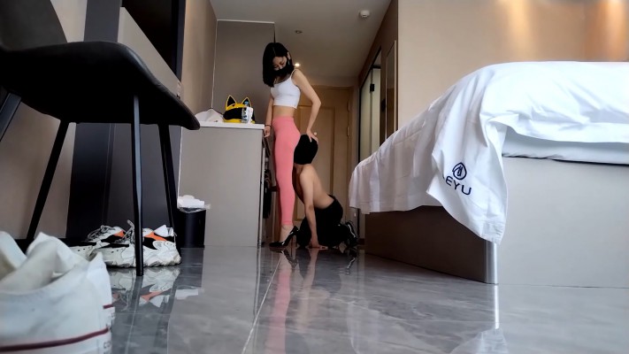 广州小鱼姐姐瑜伽裤AJ加高跟玩弄坐垫 YC-220415-2